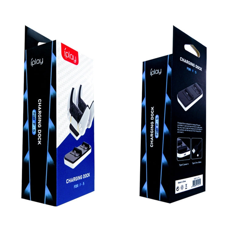 iPlay HBP-275 Dual Charging Stand Handle Charger Charging Dock Base Station for PS5 - Charger & Power by iplay | Online Shopping South Africa | PMC Jewellery | Buy Now Pay Later Mobicred