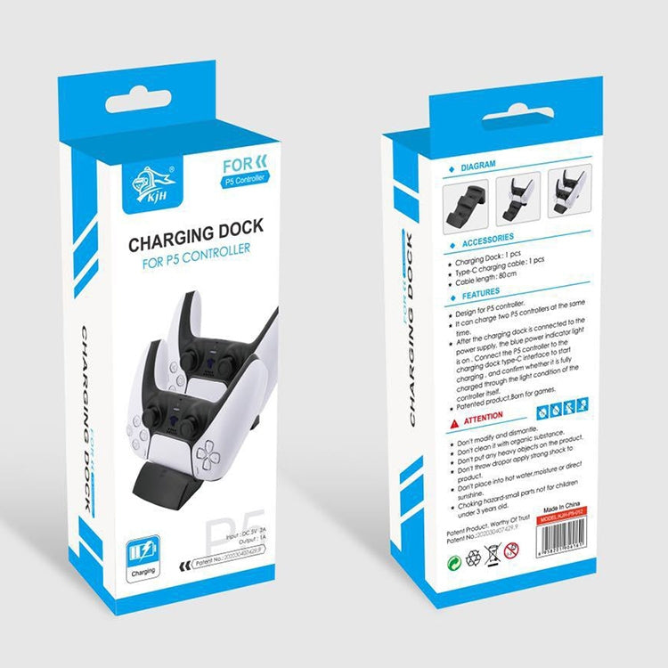KJH Dual Controller Charging Station Cradle For PS5 - Charger & Power by PMC TechLife | Online Shopping South Africa | PMC TechLife