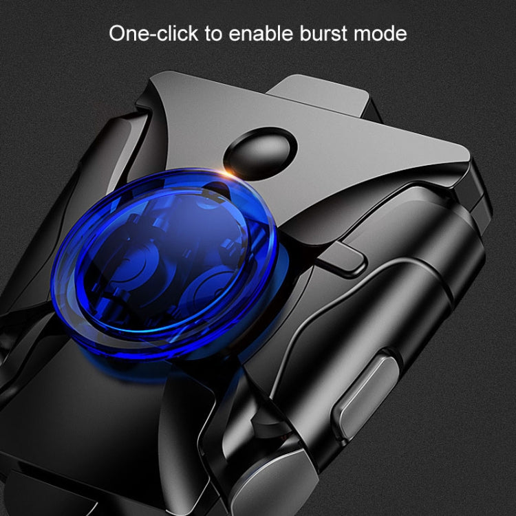 Non-slip Alloy Separable Button Mobile Phone Game Shooting Gamepad, Support Burst Mode, Suitable for 4.7-6.5 inch Mobile Phones(Black)