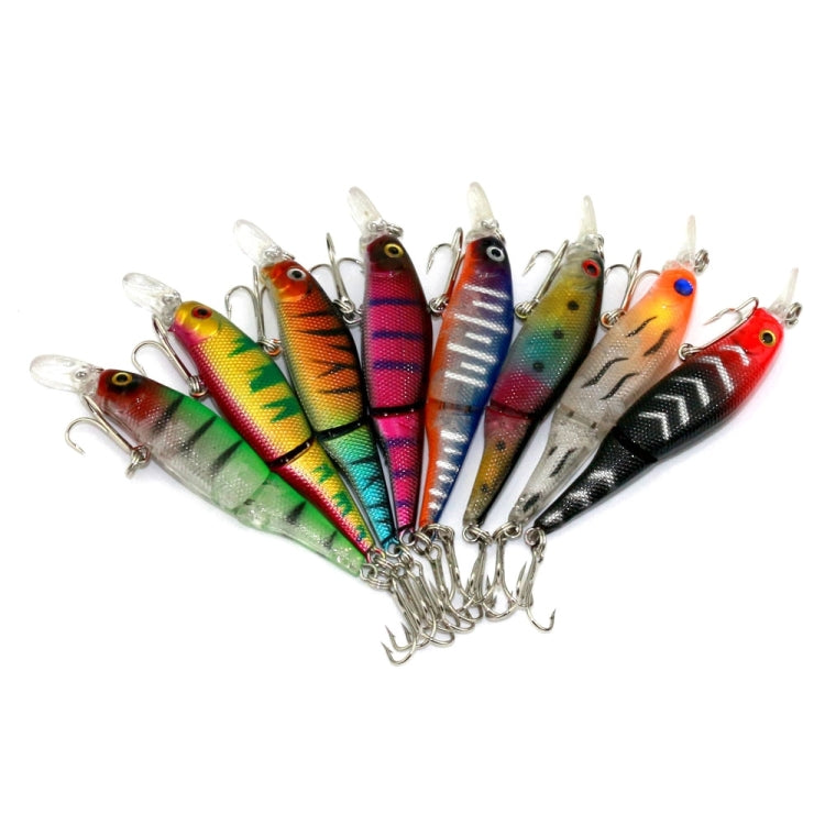 HENGJIA JM010-X 6# 8.8cm 7.4g 2-section Plastic Hard Baits Artificial Fishing Lures with Treble Hook, Random Color Delivery - Fishing Lures by HENGJIA | Online Shopping South Africa | PMC TechLife | Buy Now Pay Later Mobicred