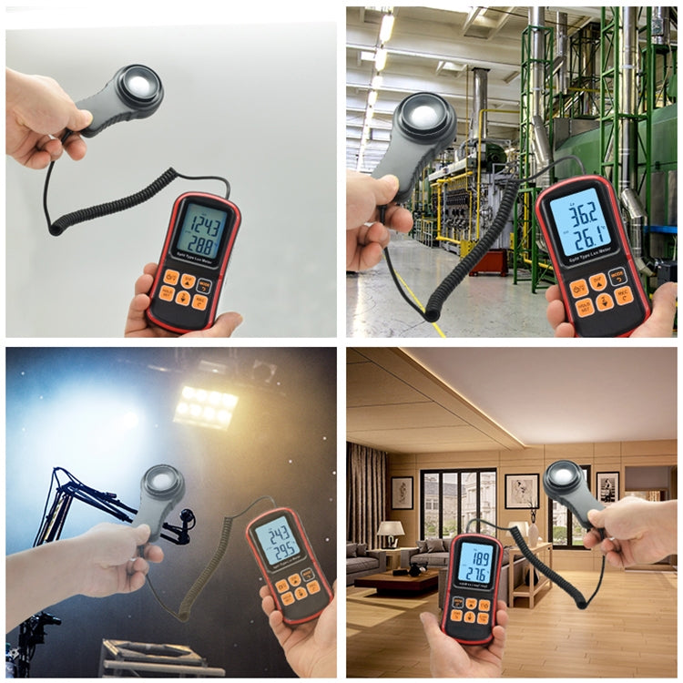 BENETECH GM1030 Portable Split Digital Illuminometer LUX Meter - Light & Sound Meter by BENETECH | Online Shopping South Africa | PMC Jewellery | Buy Now Pay Later Mobicred