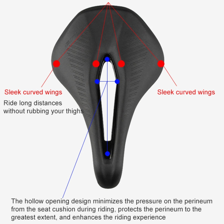 GUB 1180 PU Soft Breathable Hollow Bicycle Saddle - Bicycle Saddle by GUB | Online Shopping South Africa | PMC Jewellery | Buy Now Pay Later Mobicred