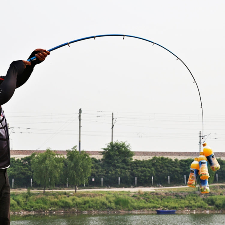 36cm Portable Telescopic Sea Fishing Rod Mini Fishing Pole, Extended Length : 2.1m, Black Tube-type Reel Seat