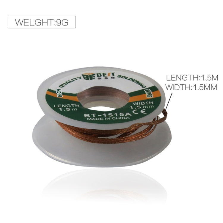 BST-1515A Desoldering Wire Solder Remover Wire - Welding Wire by BEST | Online Shopping South Africa | PMC Jewellery | Buy Now Pay Later Mobicred