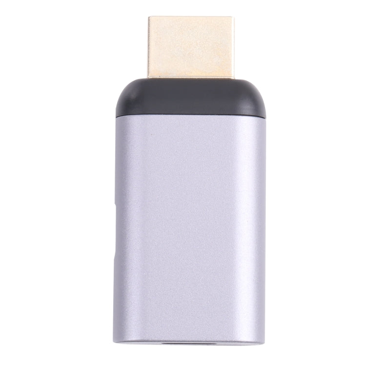 2 in 1 4K 60Hz HDMI Male to USB-C / Type-C Charging + USB-C / Type-C Female Adapter - Adapter by PMC Jewellery | Online Shopping South Africa | PMC Jewellery | Buy Now Pay Later Mobicred