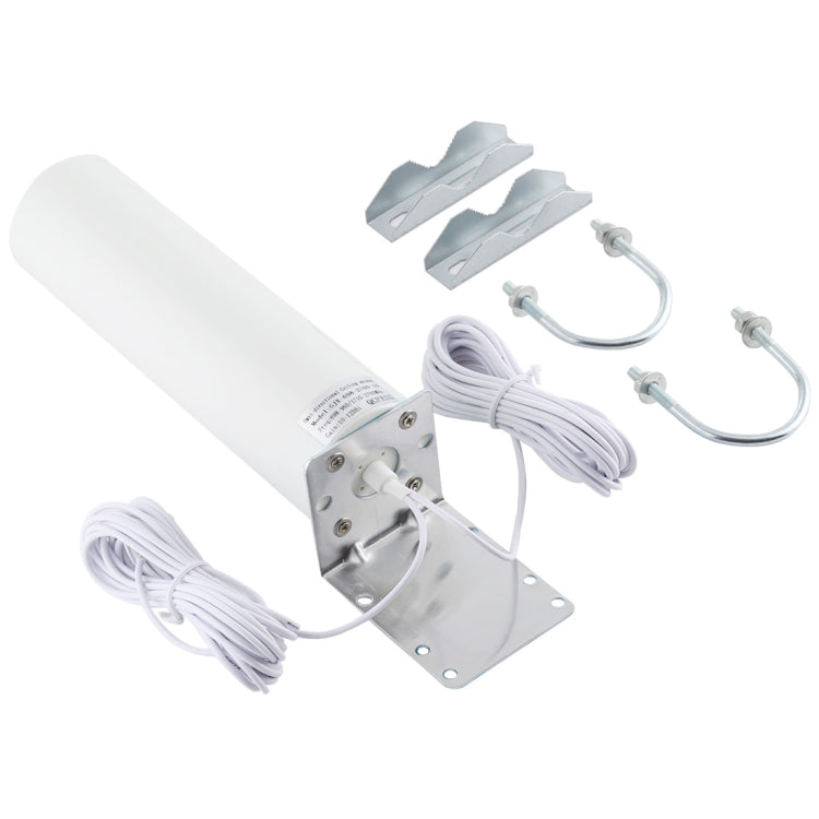 4G LTE WiFi 12DBi Omni External Barrel Antenna with TS9 Male(White) - SMA/RP-SMA Antenna by PMC Jewellery | Online Shopping South Africa | PMC Jewellery | Buy Now Pay Later Mobicred