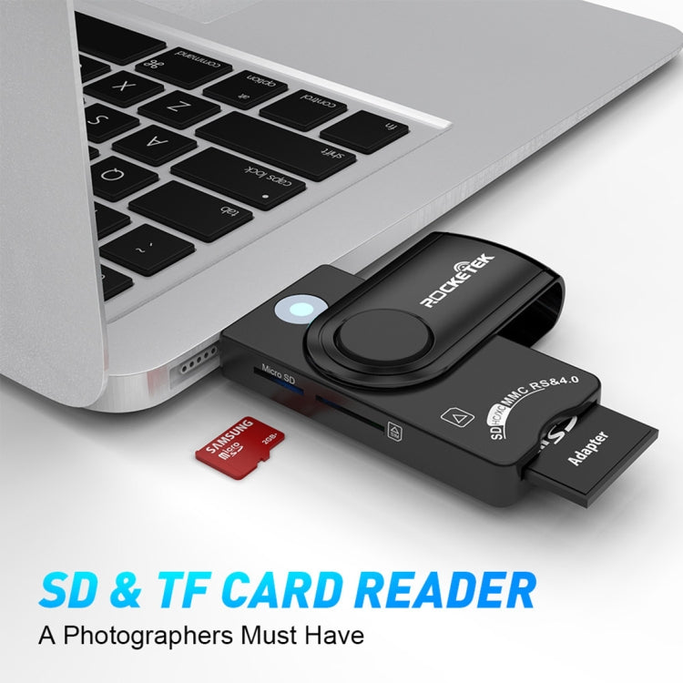 ROCKETEK CR310 USB 3.0 + TF Card + SD Card + SIM Card + Smart Card Multi-function Card Reader - free shipping - PMC Jewellery - Order now!