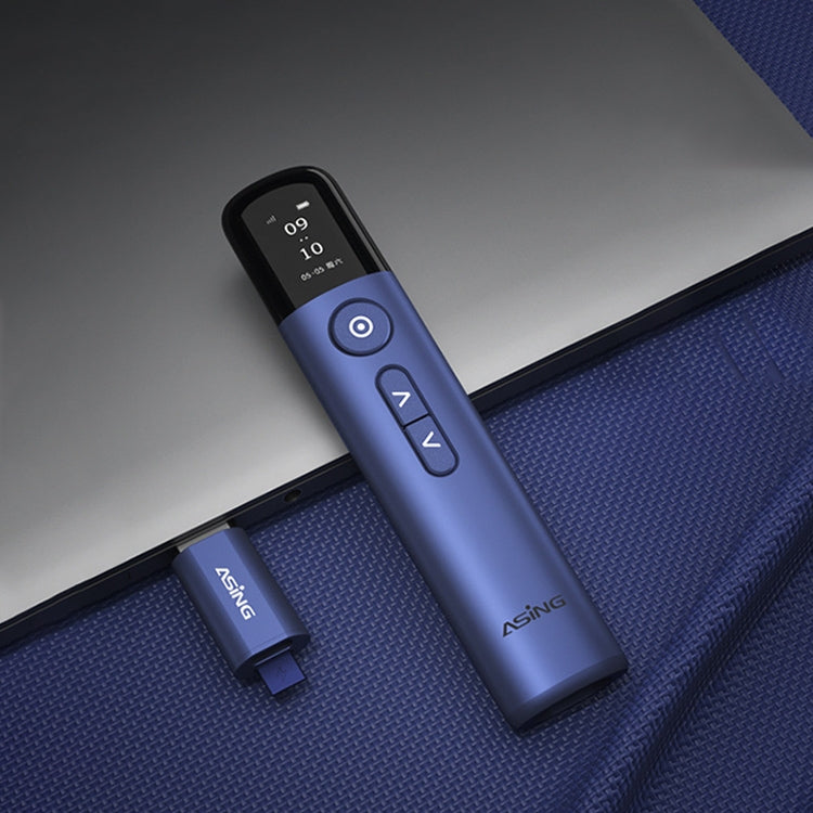 ASiNG A9 128MB Red Light Multifunctional PPT Touch Laser Page Turning Pen Wireless Presenter(Blue) - free shipping - PMC Jewellery - Order now!