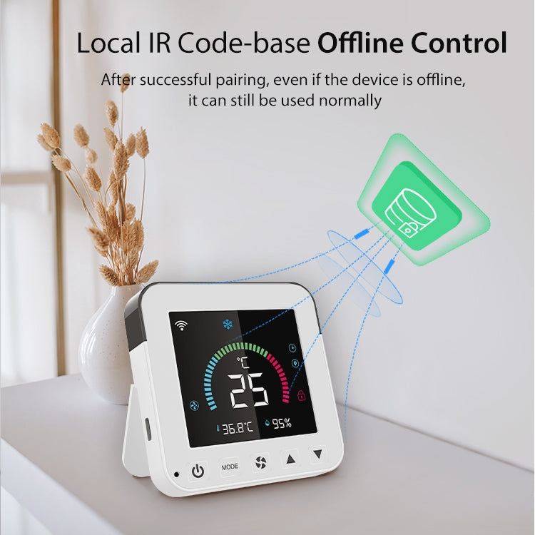 NEO NAS-RT01W WiFi Smart Color Screen Infrared Air Conditioner Controller Thermostat(White) - free shipping - PMC Jewellery - Order now!