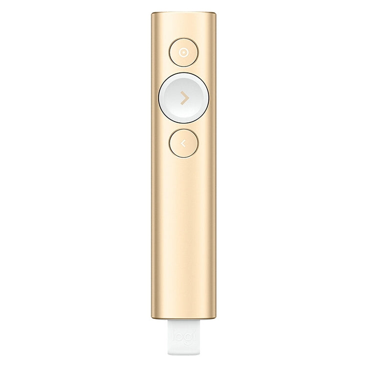 Logitech Spotlight 2.4Ghz USB Wireless Presenter PPT Remote Control Flip Pen (Gold) - free shipping - PMC Jewellery - Order now!