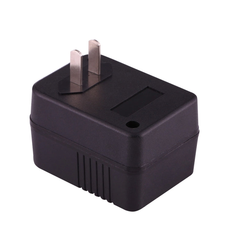 110V to 220V 50W AC Power Socket Adapter, EU/US Plug to US Plug(Black)