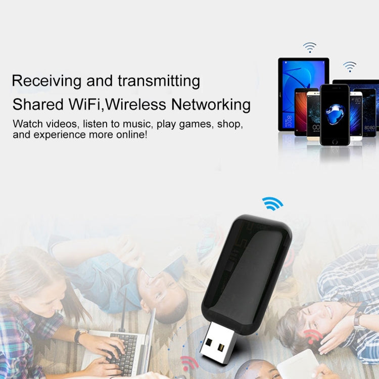 EDUP EP-AC1681 2 in 1 AC1200Mbps 2.4GHz & 5.8GHz Dual Band USB WiFi Adapter External Network Card with Bluetooth 4.1 Function - USB Network Adapter by EDUP | Online Shopping South Africa | PMC TechLife | Buy Now Pay Later Mobicred