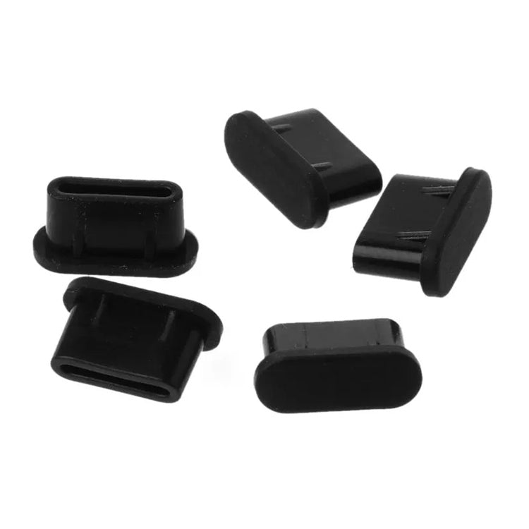 20 PCS Silicone Anti-Dust Plugs for USB-C / Type-C Port(Black) - free shipping - PMC Jewellery - Order now!