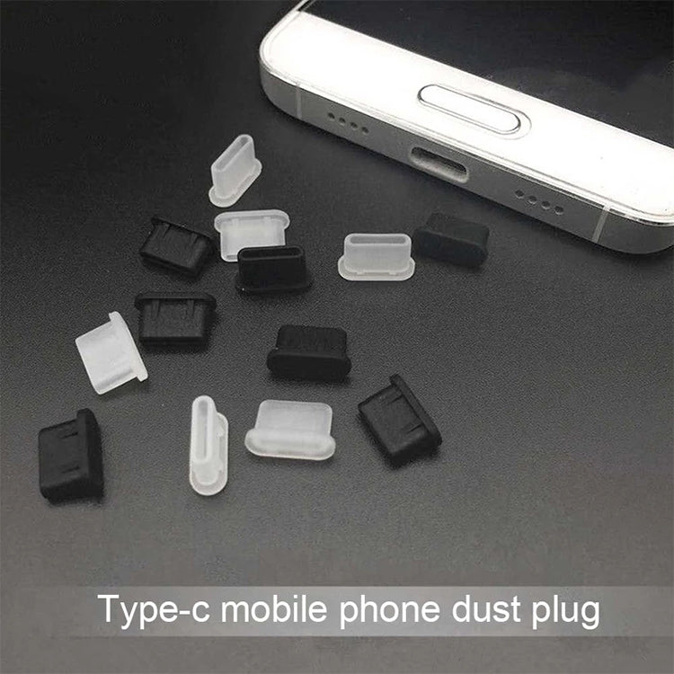 20 PCS Silicone Anti-Dust Plugs for USB-C / Type-C Port(Black) - free shipping - PMC Jewellery - Order now!