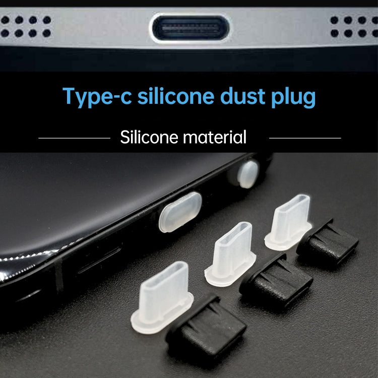 20 PCS Silicone Anti-Dust Plugs for USB-C / Type-C Port(Black) - free shipping - PMC Jewellery - Order now!