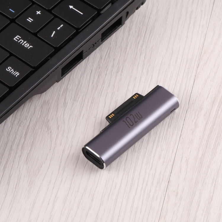 102W USB-C / Type-C Female Charging Adapter for Microsoft Surface Pro 3 / 4 / 5 / 6 / 7 / Surface Go - For Microsoft by PMC Jewellery | Online Shopping South Africa | PMC Jewellery | Buy Now Pay Later Mobicred