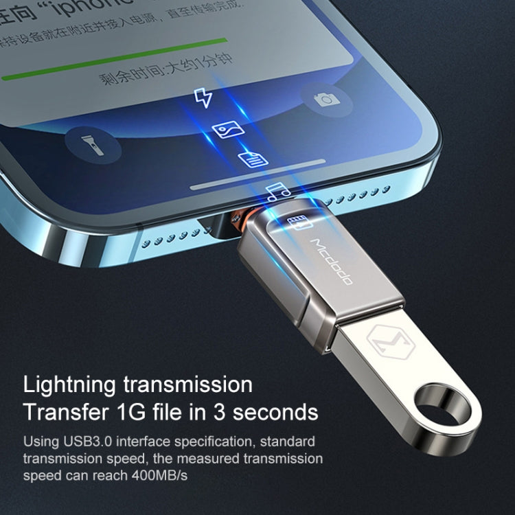 MCDODO USB 3.0 Female to 8 Pin Male OTG Converter USB Flash Disk - U Disk & Card Reader by Mcdodo | Online Shopping South Africa | PMC Jewellery | Buy Now Pay Later Mobicred