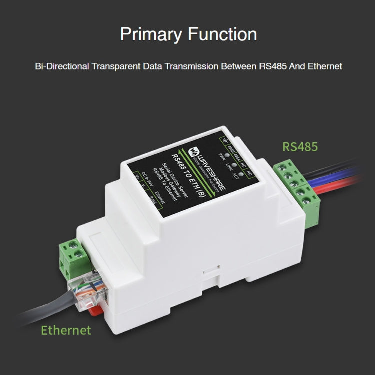 Waveshare RS485 to RJ45 Module TCP/IP to Serial Converters - free shipping - PMC Jewellery - Order now!