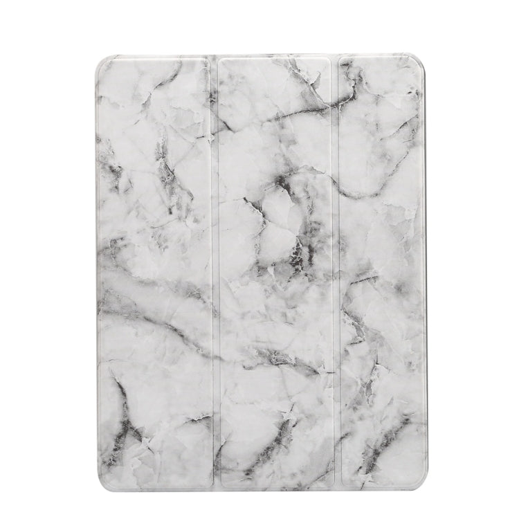 Marble Texture Pattern Horizontal Flip Case for iPad 9.7 (2018) , with Three-folding Holder & Pen Slots(Black)
