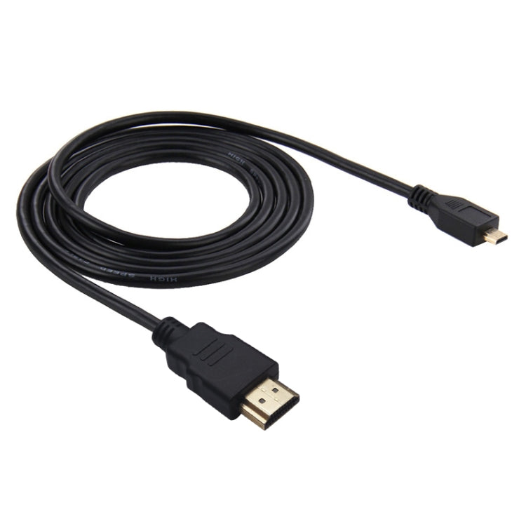 PULUZ Video 19 Pin HDMI to Micro HDMI Cable for GoPro Hero11 Black / HERO10 Black / HERO9 Black /8 Black /7 /6 /5 /4 /3+ /3, Sony, LG, Panasonic, Canon, Nikon, Smartphones and Cameras, Length: 1.5m