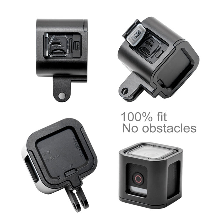 PULUZ Housing Shell CNC Aluminum Alloy Protective Cage with Insurance Frame for GoPro HERO5 Session /HERO4 Session /HERO Session(Black) - Metal Cases by PULUZ | Online Shopping South Africa | PMC Jewellery | Buy Now Pay Later Mobicred