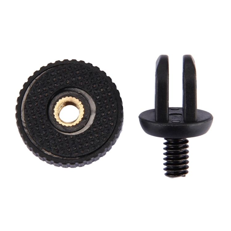 PULUZ 1/4 inch Screw Tripod Mount Adapter for GoPro Hero11 Black / HERO10 Black /9 Black /8 Black /7 /6 /5 /5 Session /4 Session /4 /3+ /3 /2 /1, DJI Osmo Action and Other Action Cameras 5mm Diameter Screw Hole, 3.3cm Diameter