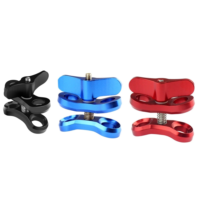PULUZ Ball Clamp Close Hole Diving Camera Bracket CNC Aluminum Spring Flashlight Clamp for Diving Underwater Photography System(Black) - Diving Accessories by PULUZ | Online Shopping South Africa | PMC TechLife | Buy Now Pay Later Mobicred
