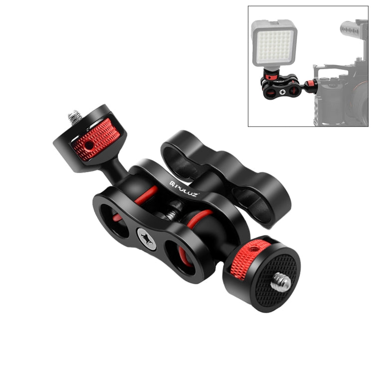 PULUZ Magic Arm Bracket Mount 1/4 inch Ball Head Magic Arm(Black) - Camera Gimbal by PULUZ | Online Shopping South Africa | PMC Jewellery | Buy Now Pay Later Mobicred