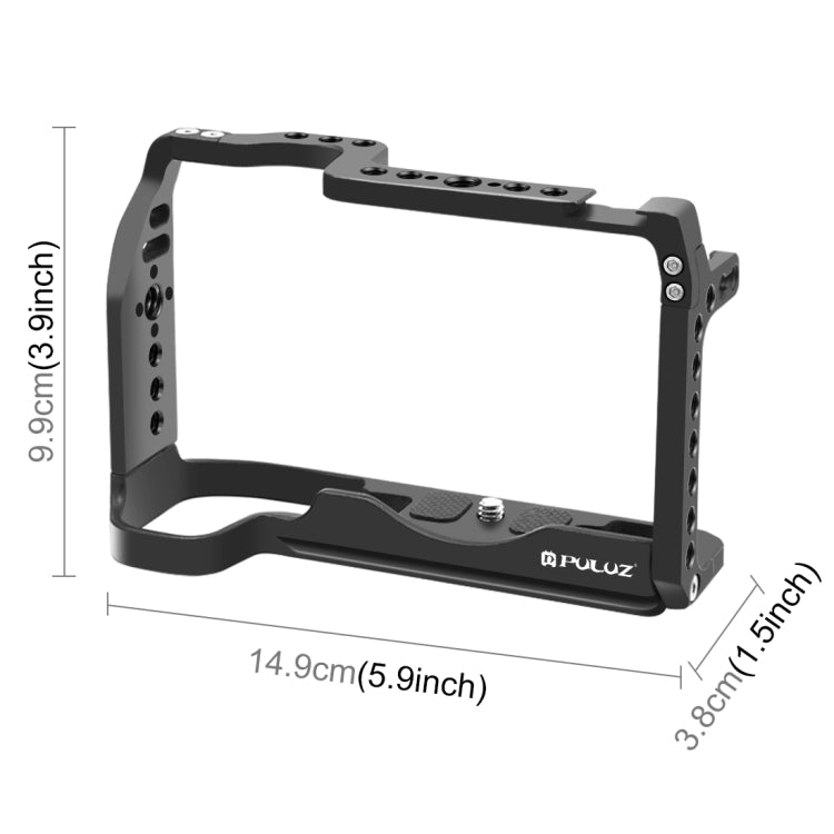 For Canon EOS-RP PULUZ Metal Camera Cage Stabilizer Rig(Black) - free shipping - PMC Jewellery - Order now!