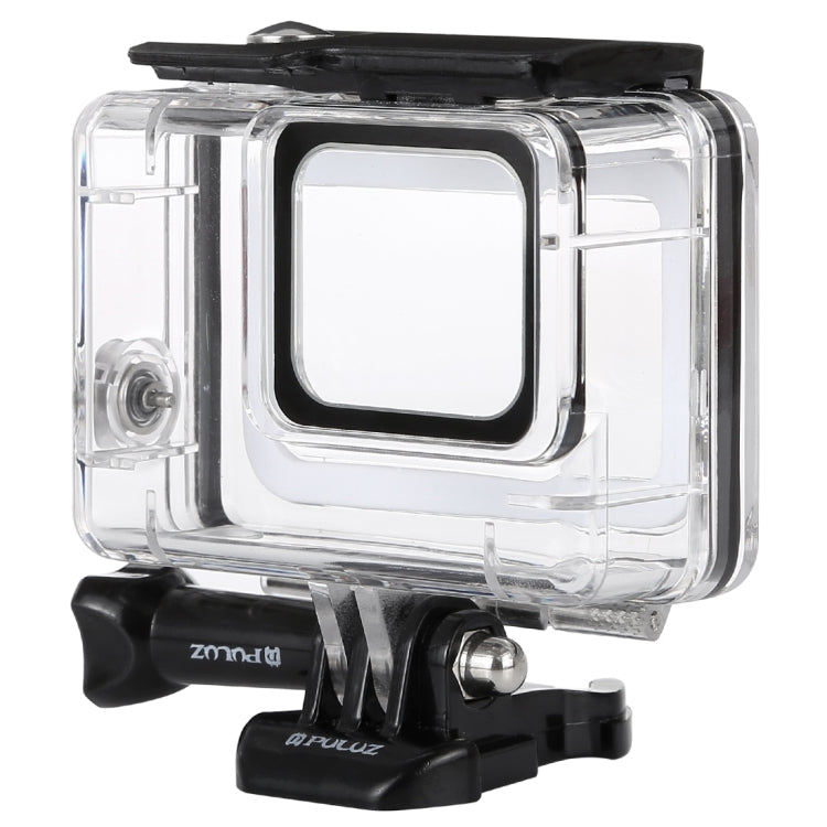 PULUZ 45m Underwater Water-resistant Housing Diving Case for GoPro HERO7 Silver / HERO7 White, with Buckle Basic Mount & Screw(Transparent)