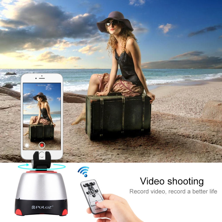 PULUZ Electronic 360 Degree Rotation Panoramic Head with Remote Controller for Smartphones, GoPro, DSLR Cameras(Red) - free shipping - PMC Jewellery - Order now!