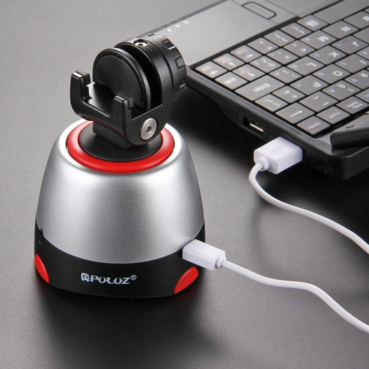 PULUZ Electronic 360 Degree Rotation Panoramic Head with Remote Controller for Smartphones, GoPro, DSLR Cameras(Red) - free shipping - PMC Jewellery - Order now!