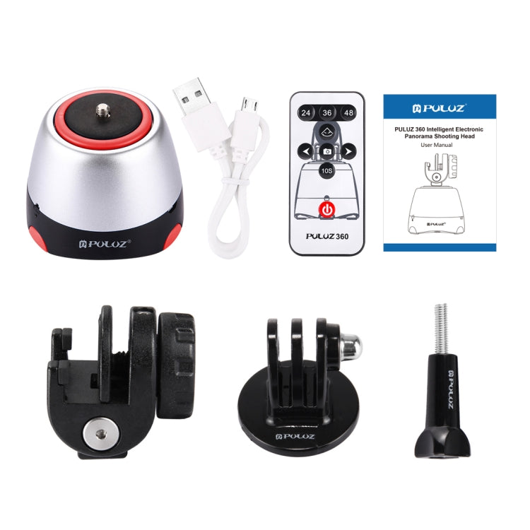 PULUZ Electronic 360 Degree Rotation Panoramic Head with Remote Controller for Smartphones, GoPro, DSLR Cameras(Red) - free shipping - PMC Jewellery - Order now!