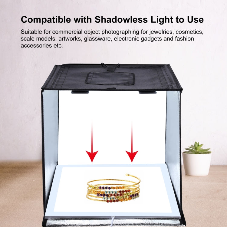 PULUZ Photo Studio Light Box Portable 60 x 60 x 60 cm Light Tent LED 5500K White Light Dimmable Mini 36W Photography Studio Tent Kit with 6 Removable Backdrops (Black Orange White Green Blue Red)(EU Plug) - free shipping - PMC Jewellery - Order now!