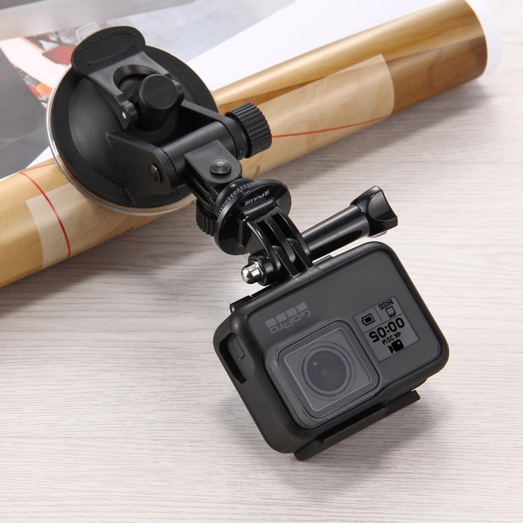 PULUZ Car Suction Cup Mount with Screw & Tripod Mount Adapter & Storage Bag for GoPro Hero11 Black / HERO10 Black /9 Black /8 Black /7 /6 /5 /5 Session /4 Session /4 /3+ /3 /2 /1, DJI Osmo Action and Other Action Cameras
