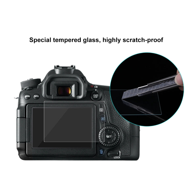 PULUZ 2.5D 9H Tempered Glass Film for Canon 650D, Compatible with 90D / 80D / 70D / 77D(9000D) / 800D(X9I) / 700D(X7I) / 750D(X8I) / 760D(8000D) / XC10 / XC15 / 7D2, Pentax Q1 / K-S1 /Q10 / Q7, Panasonic ZS35, Nikon V1 - Camera Screen Guard by PULUZ | Online Shopping South Africa | PMC Jewellery | Buy Now Pay Later Mobicred