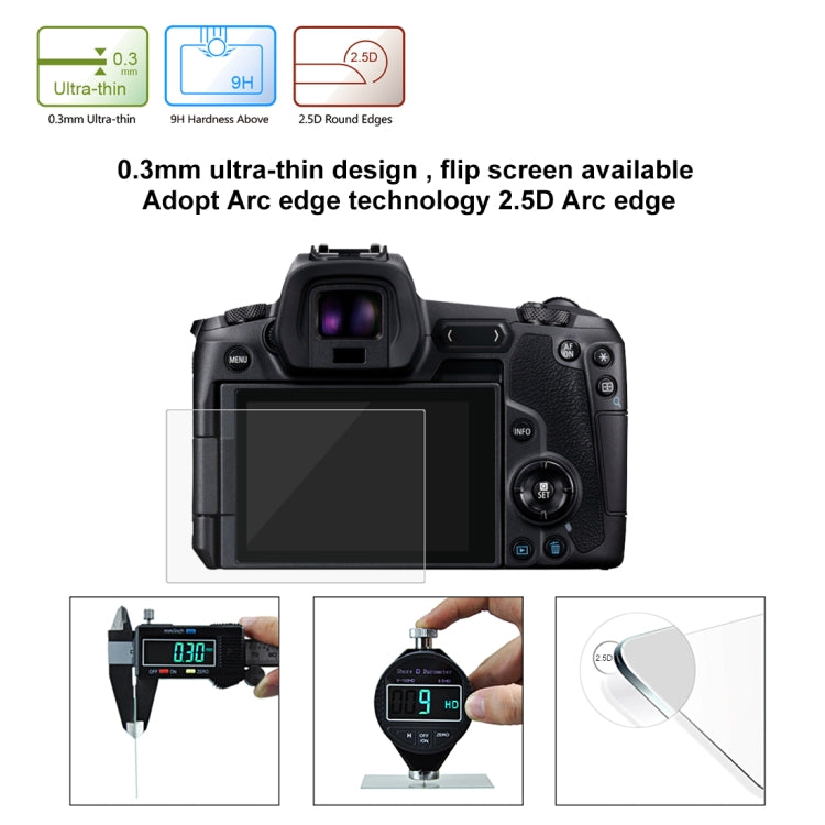 PULUZ 2.5D 9H Tempered Glass Film for Canon EOS R, Compatible with Panasonic S1/ S1R, Sigma FP - Camera Screen Guard by PULUZ | Online Shopping South Africa | PMC Jewellery | Buy Now Pay Later Mobicred