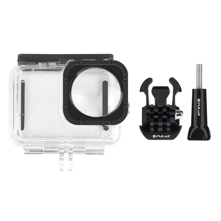 PULUZ 40m Water-resistant Housing Protective Case with Buckle Basic Mount & Screw for GoPro HERO12 Black /11 Black /11 Black Mini /10 Black /9 Black Max Lens Mod(Transparent)