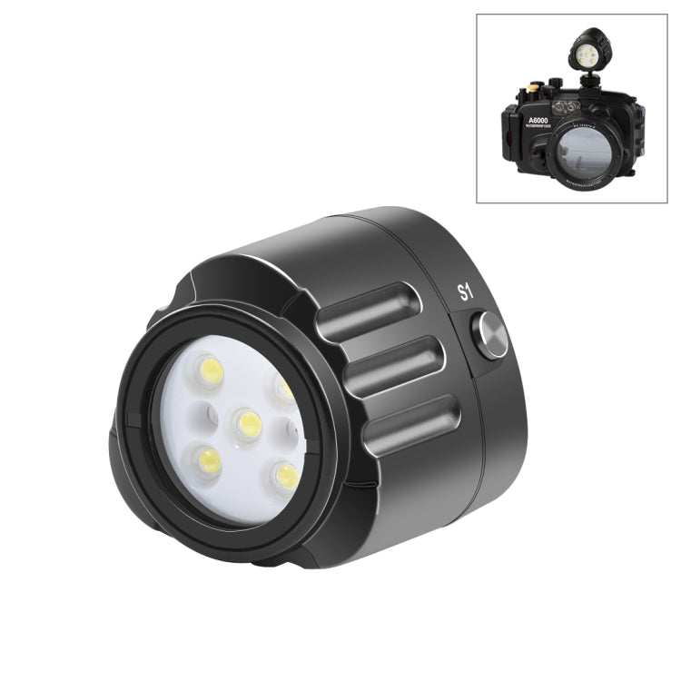 PULUZ 40m Underwater LED Photography Fill Light 1000LM 3.7V/1100mAh Diving Light for GoPro Hero11 Black / HERO10 Black / HERO9 Black /HERO8 / HERO7 /6 /5 /5 Session /4 Session /4 /3+ /3 /2 /1, Insta36 ... R, DJI Osmo Action and Other Action Cameras(Black) - free shipping - PMC Jewellery - Order now!
