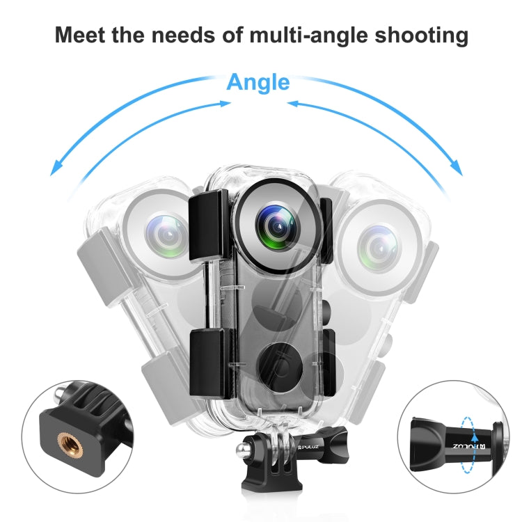PULUZ 30m Underwater Water-resistant Housing Case for Insta360 ONE X2(Transparent)