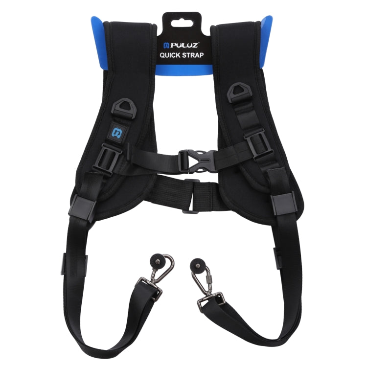 PULUZ Quick Release Double Shoulder Harness Soft Pad Decompression Foam Strap Belt for DSLR Digital Cameras - Camera Strap by PULUZ | Online Shopping South Africa | PMC Jewellery | Buy Now Pay Later Mobicred