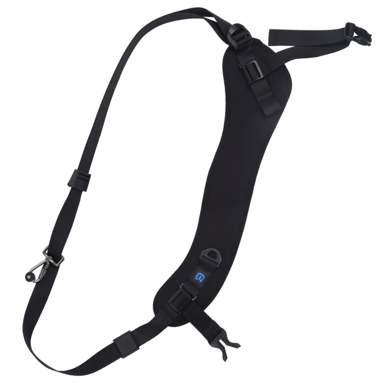 PULUZ Quick Release Anti-Slip Soft Pad Nylon Breathable Curved Camera Strap with Metal Hook for SLR / DSLR Cameras