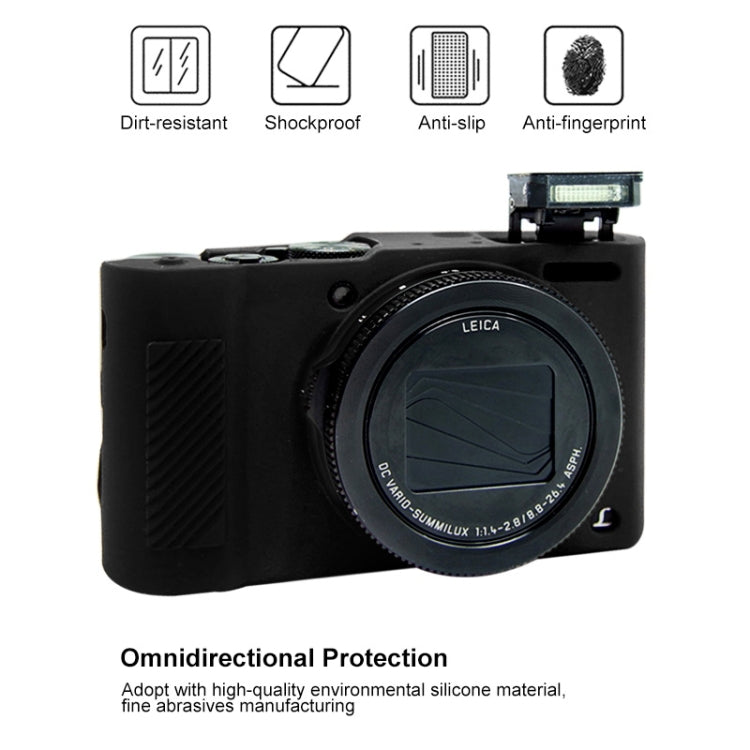 PULUZ Soft Silicone Protective Case for Panasonic Lumix LX10(Black)