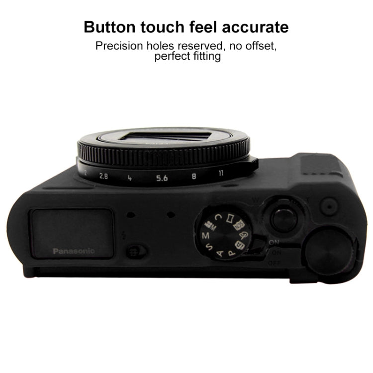 PULUZ Soft Silicone Protective Case for Panasonic Lumix LX10(Black)