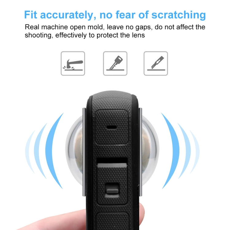 For Insta360 X3 PULUZ Lens Guard PC Protective Cover(Black) - free shipping - PMC Jewellery - Order now!