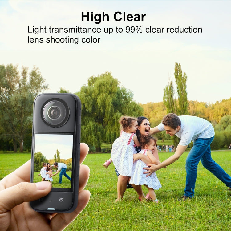 For Insta360 X3 PULUZ Lens Guard PC Protective Cover(Black) - free shipping - PMC Jewellery - Order now!