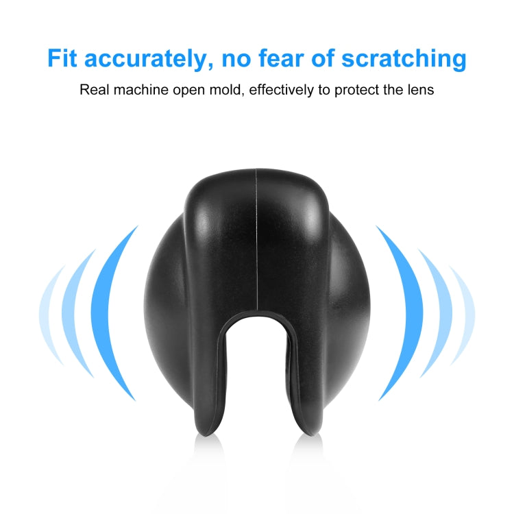 For Insta360 X3 PULUZ Silicone Protective Lens Cover(Black)