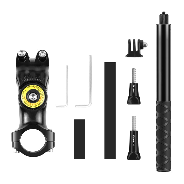 PULUZ Motorcycle Bicycle Handlebar Fixture Mount Camera Bracket Adapter with Monopod Stand - free shipping - PMC Jewellery - Order now!