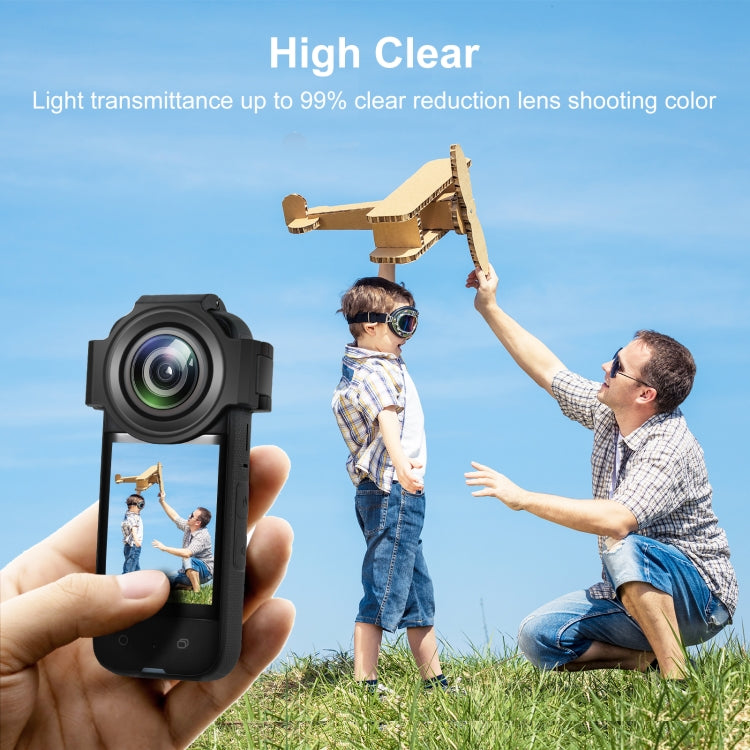 For Insta360 X3 PULUZ Upgrade Optical Glass Lens Guard Protective Cover - free shipping - PMC Jewellery - Order now!