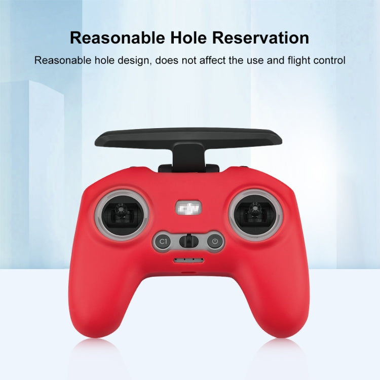 For DJI FPV Combo Remote Control PULUZ Silicone Protective Case(Red) - by PULUZ | Online Shopping South Africa | PMC Jewellery